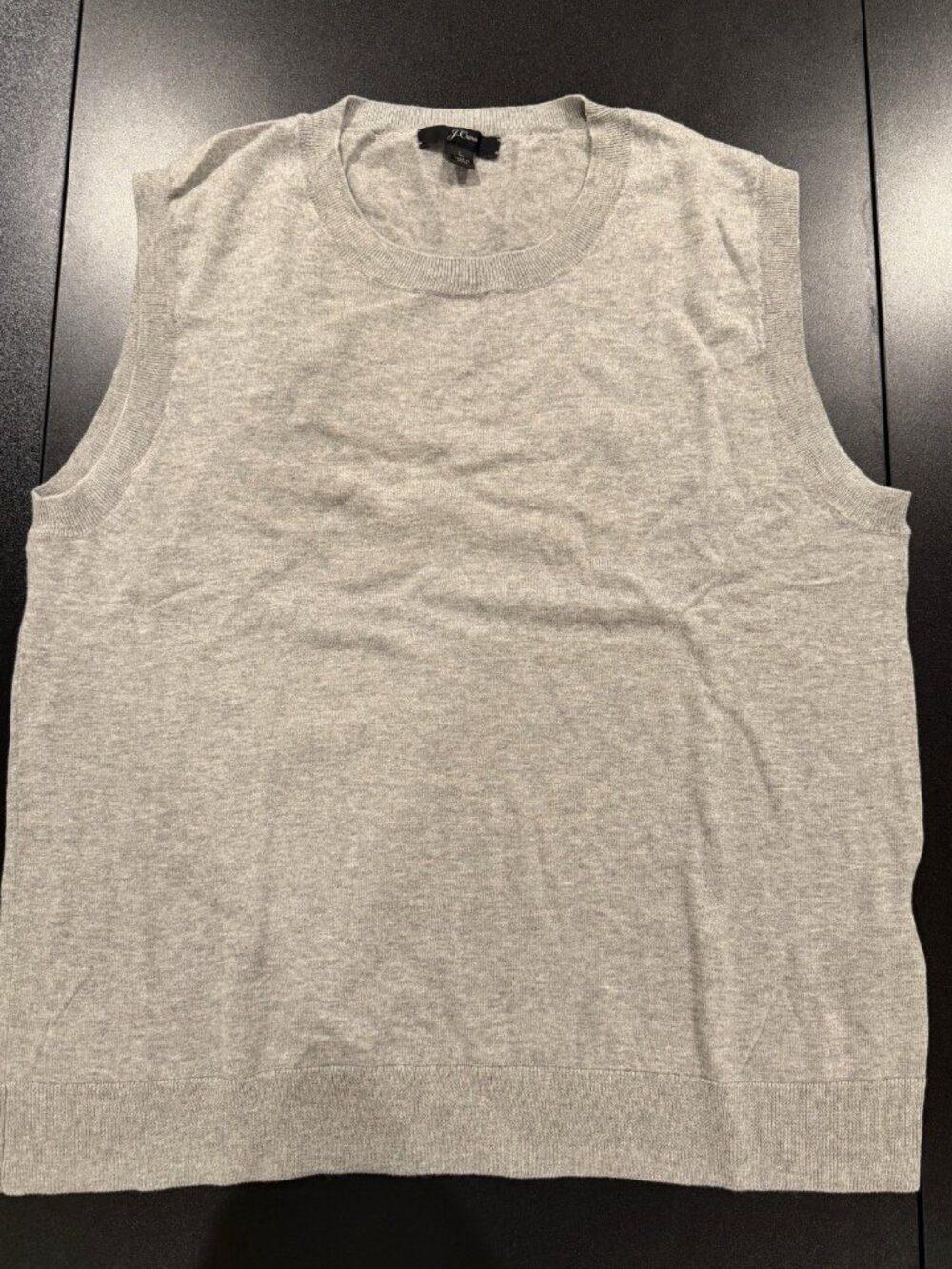 J. Crew Woman’s Grey Sweater Vest Sz L